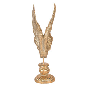 Decoratiune Aripi Inger polirasina aurie 10x10x33 cm