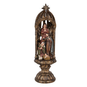 Figurina Nasterea Domnului polirasina multicolora Ø 14x43 cm