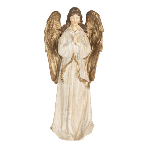 Figurina Inger polirasina bej aurie 23x12x47 cm