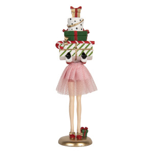 Figurina Craciun polirasina multicolora 10x10x36 cm