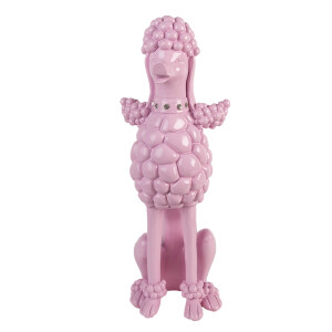Figurina Catelus polirasina roz 13x17x33 cm