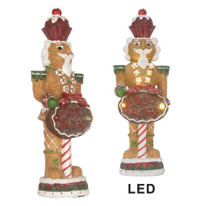 Figurina Spargatorul de Nuci polirasina multicolora cu led 12x10x35 cm