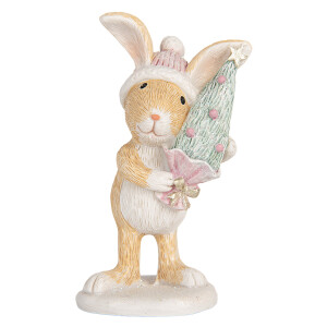 Figurina Craciun polirasina multicolora 5x5x10 cm