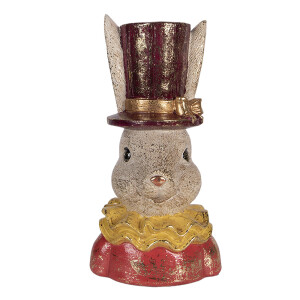 Figurina Iepuras Paste polirasina multicolora 16x13x29 cm