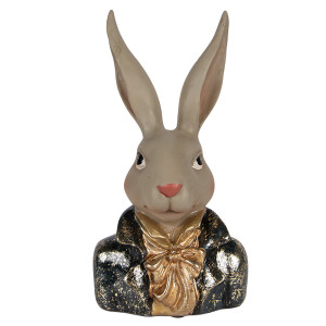 Figurina Iepuras Paste polirasina multicolora 13x10x23 cm