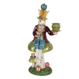 Figurina Iepuras Paste polirasina multicolora 20x16x41 cm
