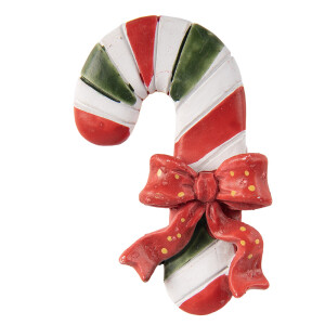 Decoratiune Craciun Acadea polirasina multicolora cu magnet 5x1x9 cm