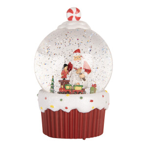 Decoratiune Craciun muzicala polirasina cu led  Ø 12x20 cm