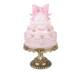 Decoratiune Tort polirasina multicolora Ø 19x33 cm