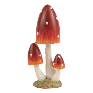 Ciupercute decorative polirasina multicolora 4x3x9 cm