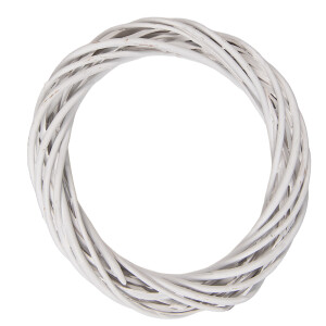 Coronita alba ratan Ø 20x4 cm