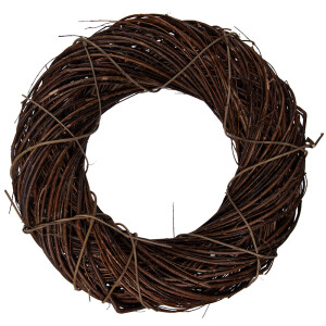 Coronita maro ratan decorativa Ø 50x12 cm
