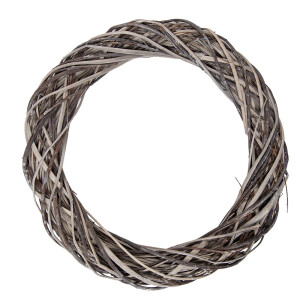 Coronita ratan maro decorativa Ø 50x9 cm