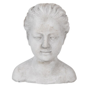 Bust Femeie piatra gri 17x16x20 cm