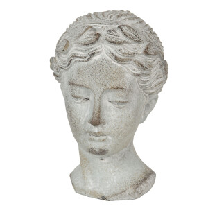 Figurina Femeie piatra gri 12x11x17 cm