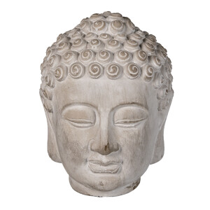 Figurina Buddha piatra gri 13x14x17 cm
