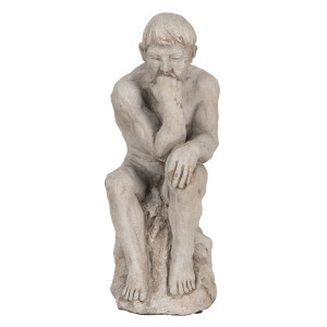 Figurina Barbat piatra gri 16x12x31 cm