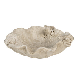 Hranitoare pasari piatra bej 22x6 cm
