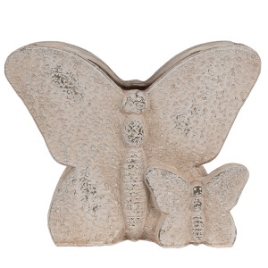 Ghiveci flori piatra bej Fluturasi 24x10x19 cm