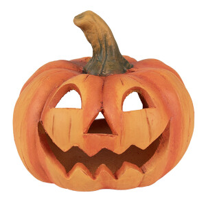 Dovleac Halloween decorativ piatra portocalie maro Ø 13x12 cm