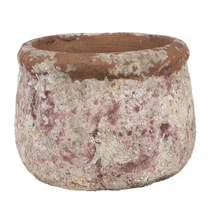 Ghiveci flori teracota bej maro 13x9 cm