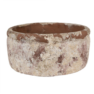 Ghiveci flori teracota bej maro 23x11 cm