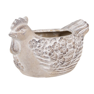 Ghiveci flori piatra bej Gaina 21x14x13 cm