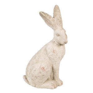 Figurina Iepuras piatra bej 19x15x35 cm