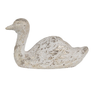 Figurina Ratusca piatra alba 15x5x9 cm