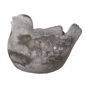 Ghiveci flori piatra gri Pasare 18x12x13 cm