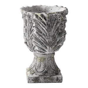 Ghiveci flori piatra gri 16x24 cm
