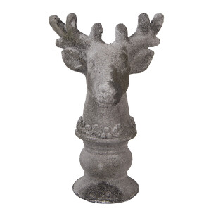 Figurina Ren piatra gri 17x14x26 cm