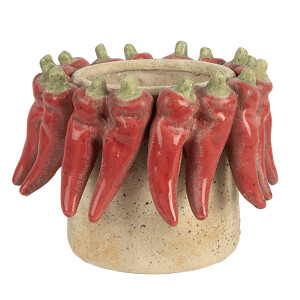 Ghiveci flori teracota multicolora Ø 17x13 cm