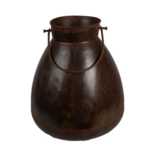 Vaza flori fier maro 28x32 cm