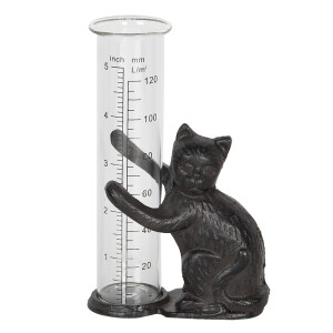 Pluviometru gradina fier sticla 9x5x16 cm