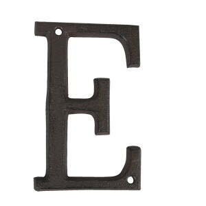 Litera E fier maro 8x1x13 cm