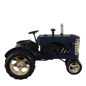 Macheta Tractor metal albastru 25x15x18 cm