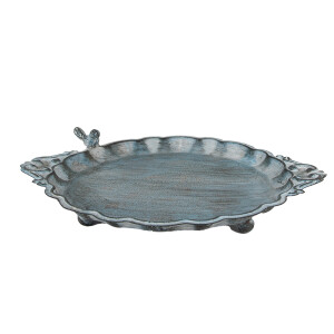 Hranitoare pasari fier albastru 37x29x5/7 cm