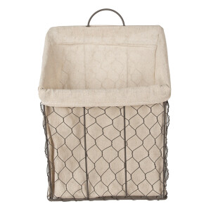 Cos fier maro textil crem 23x9x21/37 cm