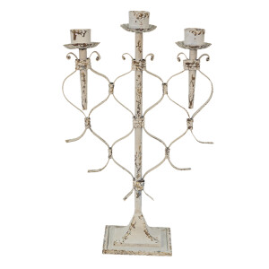 Sfesnic metal alb antichizat 28x12x42 cm
