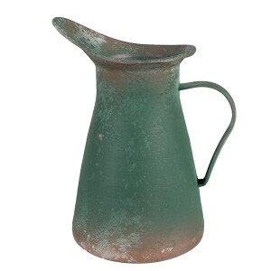 Carafa decorativa metal verde maro 21x15x25 cm