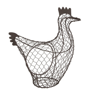 Cos Gaina metal maro 37x16x32 cm