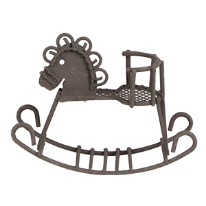 Figurina Calut fier maro 9x3x6 cm