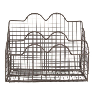 Organizator documente fier maro 27x12x22 cm