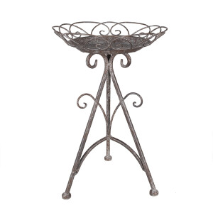 Suport ghiveci flori fier maro gri 27x40 cm