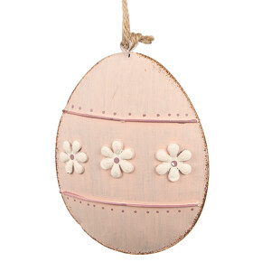 Set 2 Oua decorative Paste metal roz 10x2x8 cm