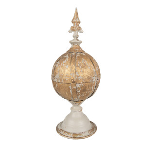 Decoratiune Sfera fier maro bej 19x45 cm