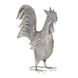 Figurina Cocos fier gri 30x14x40 cm