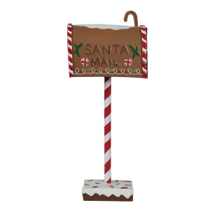 Cutie Postala Craciun metal multicolor 14x8x37 cm