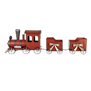Trenulet decorativ metal 94x18x28 cm